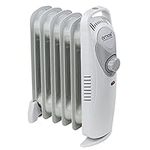 AMOS 6-Fin 800W Oil Filled Radiator with Adjustable Thermostat Home Office Portable Heater