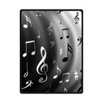 YISUMEI Blanket 150 x 200 cm Cuddly Blankets Soft Flannel Soft Fleece Blanket Bed Throw Graphics Music Notes