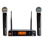 Dual Transmitter, Dual Handheld Microphone Nady Dw-22 Dual Digital Wireless Handheld Microphone S