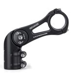 Bike Stem - 130 Degree Adjustable Bicycle Stem- 75mm 90mm 130mm Handlebar Stem Riser for 31.8(1-1/4") Handlebars, Suitable for Most of Mountain Bike, Road Bike, BMX (XT-A825D-95)