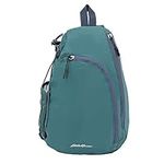 Eddie Bauer Ripstop 8L Shoulder Sling Pack with Padded Air-Mesh Adjustable Crossbody Strap, Dark Evergreen, One Size