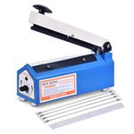 SUN SHINE Sealing Machine 8 inch 200mm Heat Press Sealing Machine for Plastic Packaging Food Vacuum Packing Machine Plastic Sealer Machine Plastic Bags sealer