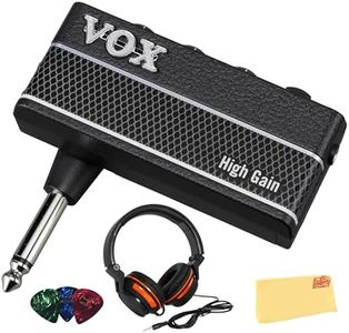 Vox AmPlug 3 Headphone Guitar Amplifier - High Gain Bundle with Headphones, Guitar Picks, and Austin Bazaar Polishing Cloth