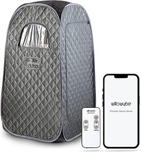 Full Size Portable Steam Sauna, Personal Home Spa with Bluetooth and Infrared Control, Steamer, Boby Tent, Foldable Chair, Portable Sauna for Home | FCC Certified