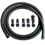 Cen-Tec Systems 94709N Quick Click 5m Numatic Hose with Five Piece Power Tool Adaptor Set for Dust Collection