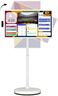 ApoloSign 32 Inch 4K UHD Smart Portable TV on Wheels, Android 16 EDLA Certified, 256GB Storage, Built-in 15000mAh Battery, Voice Remote, Touch Screen TV with Rolling Stand for Home, Office - Gen2
