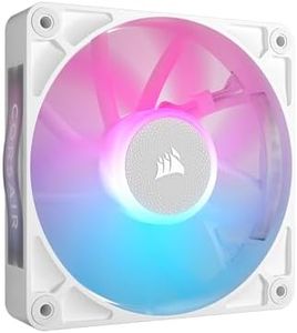 CORSAIR iCUE Link RX120 RGB 120mm PWM Fan - Magnetic Dome Bearing - Single Fan - White