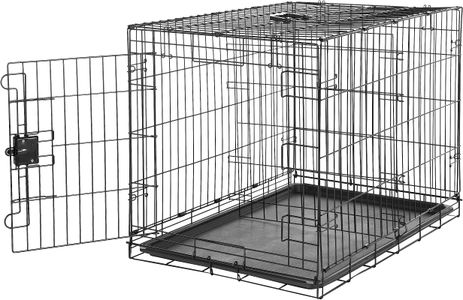 Amazon Basics Large Dog Crate – Metal Pet Kennel Cage