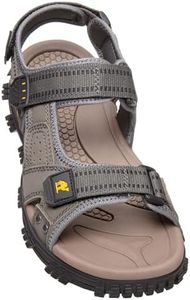CAMEL CROWN Men's Water Sandals Waterproof Arch Support Hiking Sandals Comfort Leather Sandals Adjustable Athletic Outdoor Sandals for Summer Beach Trail Walking