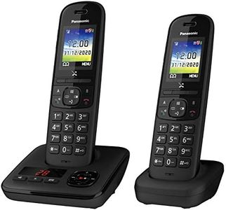 Panasonic KX-TGH722EB Digital Cordless Telephone with Automated Call Block, Enhanced Volume and Answering Machine