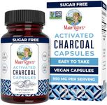 MaryRuth Organics Activated Charcoal Capsules | Supplement for Natural Detoxification | Alleviates Gas | Derived from Coconut Shells | Vegan | Non-GMO | Gluten Free | 40 Count