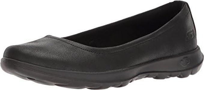 Skechers Women's GOwalk Lite - Gem Slip-On Sneaker, Black/Black, US 10