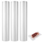 Aselected 30Cmx6M 3 Roll Vacuum Sealer Bags,Vacuum Sealer Rolls,Textured Vacuum Sealer Bags Rolls Vac Storage