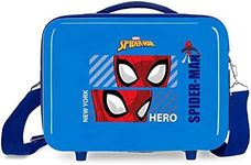 Marvel Boy's Spiderman Hero Hats and Gloves, Blue, One Size, Adaptable Toiletry Bag with Shoulder Bag