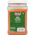 Sadaf Red Lentils Dry - Dried lentils bulk - Red Lentil beans - Natural, Vegan, Kosher, Halal - Product of USA - Bulk Red Lentils - 1361 grams