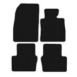 Carsio Car Mats For Mazda 2 2015 Onwards 3mm 4pc Set Tailored Fit Rubber Floor Mat Complete Accessory Black Custom Fitted - Anti-Slip Backing, Heavy Duty & Waterproof