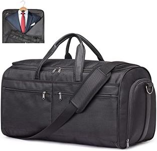 S-ZONE Convertible Travel Garment Bag, Carry on Garment Duffel Bag for Men Women - 2 in 1 Hanging Suitcase Suit Business Travel Bag