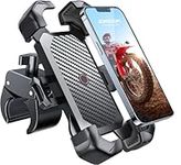 JOYROOM Bike Phone Holder, [1s Auto Lock][100mph Military Anti-Shake]Motorbike Phone Holder, [5s Easy Install]Motorcycle Handlebar Phone Mount, Fit iPhone 15 Pro Max, Samsung S24, More 4.7-7" Phones