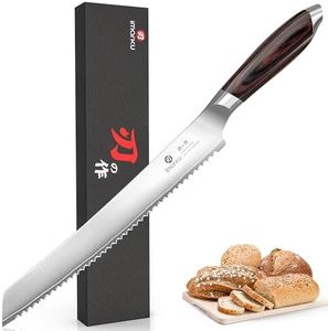 imarku Bread Knife 10 Inch,Japanese Professional Grade Serrated Bread Knife
