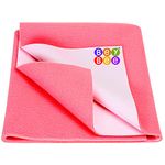 Bey Bee Waterproof Bed Protector Baby Care Sheet, Large, Salmon Rose (140 cm x 100 cm)