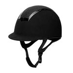 TuffRider Show Time Plus Helmet |Protective Head Gear for Equestrian Riders - SEI Certified, Tough and Durable - Black