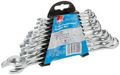 Hilka 17161102 11PC Combi Spanner Set Metric, Clear