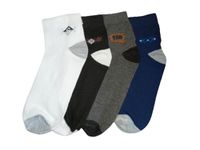 STICKER DADDY Men's and Women's Compact Cotton Ankle Length Socks size 11-13 (Pack of 4)-JHAMAN