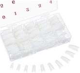 Haobase 500Pcs Nails Natural French False Nails Fake Nail Tips