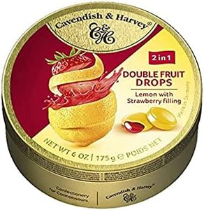 Cavendish & Harvey Lemon with Strawberry Filling Double Fruit Drops 175 g