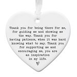 Ceramic Thank You Keepsake Gift Sentimental Gift For Best Friend | Mentor | Family | Female Gift For Her | Friendship Present