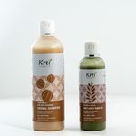 Krti Herbals Combo of 2 Pack | Anti-Grey Hair Oil (100ml) & Herbal Shampoo (200ml) | Natural Solution for Restoring Hair Health & Enhancing Natural Hair Color. (Pack Of 2, Anti-Grey-Hairoil & Herbal Shampoo)