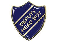 Deputy Head Boy School Shield Badge (Blue)