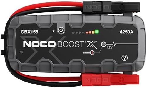 NOCO Boost X GBX155 4250A 12V UltraSafe Lithium Jump Starter, Car Battery Booster, Jump Start Pack, Portable Power Bank Charger, and Jumper Cable Leads for up to 10.0L Petrol and 8.0L Diesel Engines