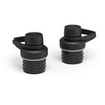 IRON °FLASK Spout Lid 2.0 for Narrow Mouth, Insulated Sports Water Bottles, Canteen Standard, Chug Lid, BPA Free 2 Lids (Midnight Black)