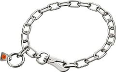 Sprenger Chain Collar Medium with 1 Ring and 1 Snap Hook Stainless Steel 3 mm for Dogs up to 55 kg (60 cm)