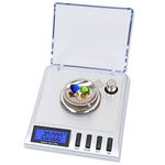 ATOM High Precision Digital Jewellery Pockte Scale For Weighing Jewellery & Gems Stone With Calibration Weights, Tweezer & Weighing Tray | Atom GM Pro 20gm x 0.001 gm Pocket Jewellery Scale