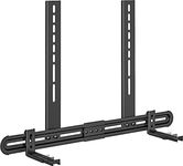 USX MOUNT Universal Soundbar Wall Mount, Sounbar Mount to TV Fit Most Soundbar Up to 13 Lbs, Soundbar Mounting Bracket Above or Under TV, Removable No-Slip Base Soundbar Holder Extends 3.46”-6.06”