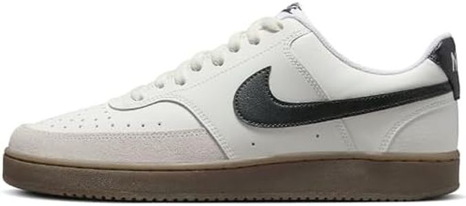 NIKE Court Vision Low Better, Men's Basketball Shoes, White, Black, Brown, 11 AU