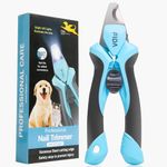 Fida Dog Nails Clippers with Light for Large Dogs, Dog Nail Clippers with Safety Guard & Nail File & 3.5MM Sharp Blade for Thick Nails, Make Every Snip Quick and Safe