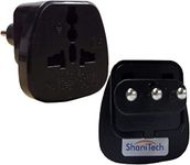 ShaniTech Pack of UK to Italy Plug Adapter UK to 3 pin Italy Travel Adaptor Converter for Italy Chile Vatican City Uruguay Syria Maldives San Marino Type L Plug