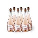 Terra Organica Prosecco Rosé D.O.C.11% ABV | Organic Italian Light & Extra Dry Sparkling Prosecco Rosé | 6 x 75cl | Case of 6 | Award Winning Prosecco | Produced by Family Run Winery