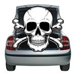 KLS Skull Trunk or Treat Car Decorations Kit, Halloween Trunk or Treat Decorations for SUV Banner, Halloween Archway Garage Door Decorations Outdoor Car Trunk Decor (B - Skull)