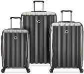 DELSEY PARIS Helium Aero Hardside Expandable Luggage with Spinner Wheels, Titanium, 3-Piece Set (21/25/29), Helium Aero Hardside Expandable Luggage with Spinner Wheels