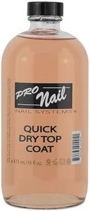 PRONAIL - Quick Dry Nail Polish Top Coat 16 Oz - Professional Strength, Long Lasting, Manicure and Pedicure - Fast Dry, High Gloss Shine and Chip Resistant