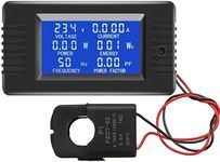 Fasizi AC 80-260V 100A Current Voltage Amperage Power Energy Panel Meter LCD Digital Display Ammeter Voltmeter Multimeter with open CT