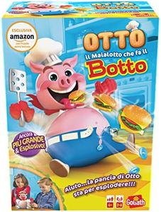 Goliath Otto il Maialotto + Puzzle (Esclusiva Amazon), Giochi Da Tavolo dai 4 Anni, Giocattoli per Bambini, Fai Mangiare il Maiale Fino a Fargli Scoppiare la Pancia, Regalo Bambino 4 Anni