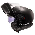 LS2 Motorcycle Helmet. Modular / Flip Front. FF908 STROBE II MATT BLACK-06 (XXL) 63-64cm