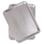 Nordic Ware 45306AMZM Quarter Sheet, 2-Pack Bakers, Aluminium, Silver