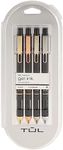 TUL Element Limited-Edition Retractable Gel Pens Medium 0.7 mm Assorted Barrel Colors Black Ink Pack Of 4