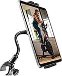 Oilcan Exercise Bike Tablet Holder, Gooseneck Handlebar Tablet Mount Bracket for Treadmill Cycle Spin Bike Elliptical for iPad Pro Air Mini, iPhone, Samsung Tab, Lenovo (4-12.9")